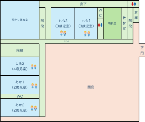 画図幼稚園1F間取り図